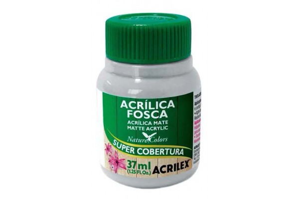 TINTA ACRILICA FOSCA 37ML ACRILEX CINZA